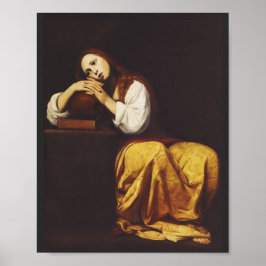 Penitent Mary Magdalene av Giacomo Galli Poster