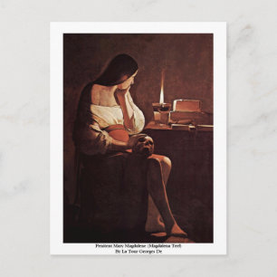 Penitent Mary Magdalene (Magdalena Terf) Vykort