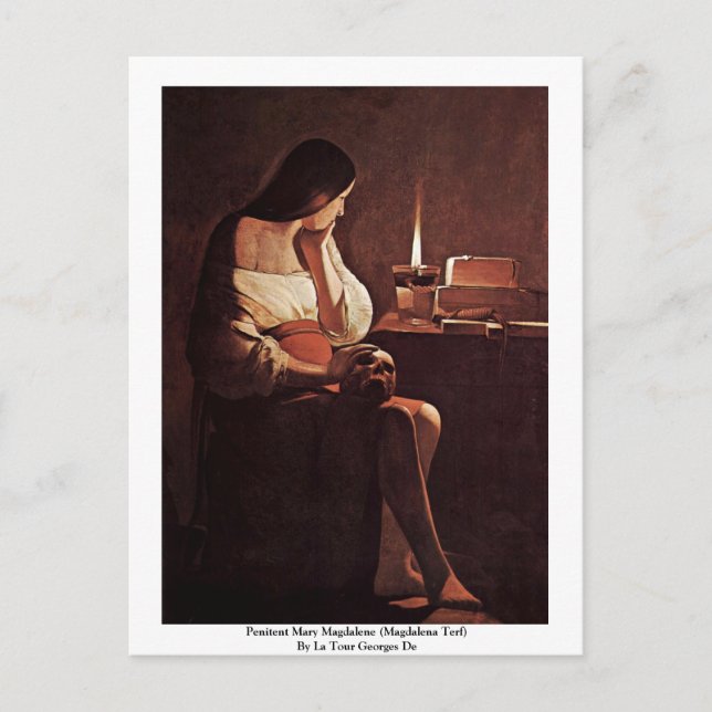Penitent Mary Magdalene (Magdalena Terf) Vykort (Framsida)
