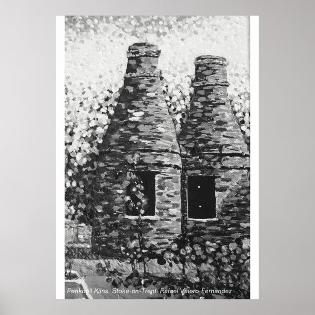 Penkhull Kilns, Stoke-on-Trent Poster. Poster (Framsidan)