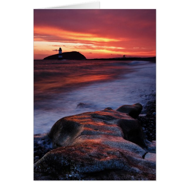 Penmon Lighthouse Anglesey Wales Hälsningskort (Framsidan)