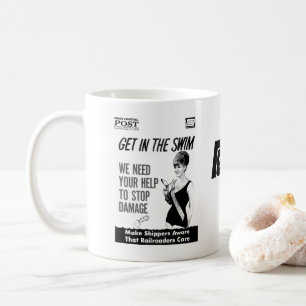 Penn Central Railroaders Care om skada   Kaffemugg