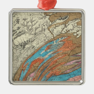 Penn geologiska bildande julgransprydnad metall
