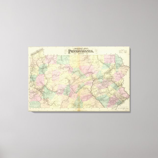 Penn karta canvastryck (Framsida)