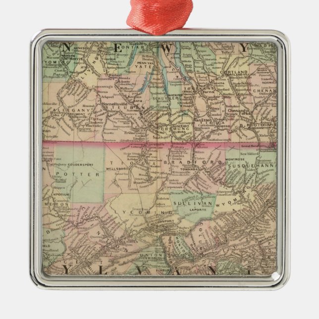 Penn NJ Julgransprydnad Metall (Framsidan)