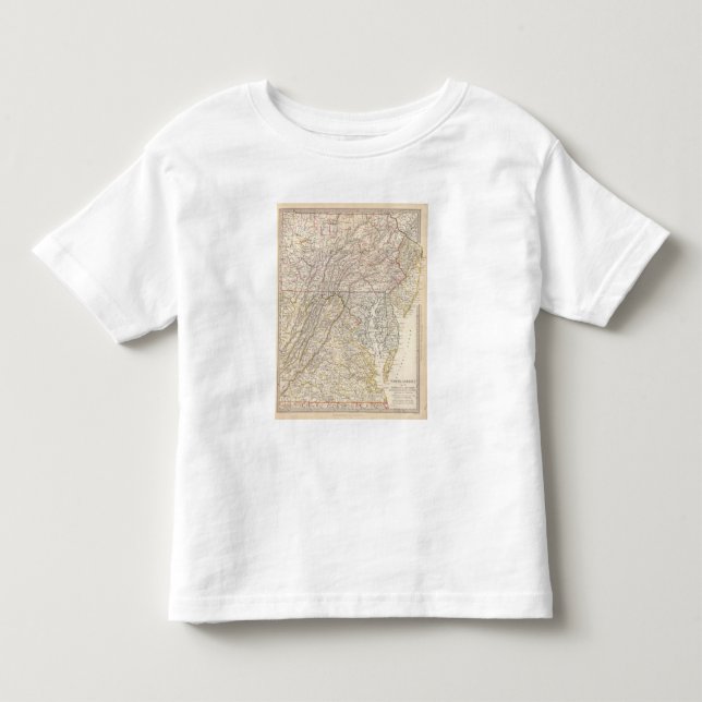 Penn NJ, Md, Dela, DC, Virginia Tee (Framsida)