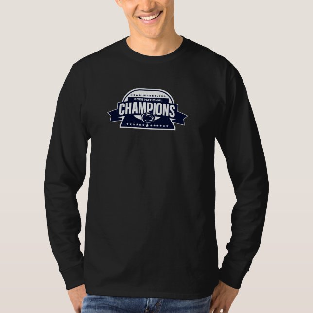 Penn State Nittany Lions Wrestling National Champs T Shirt (Framsida)
