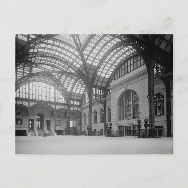 Penn Station Huvudhall, 1915 Vykort (Framsida)