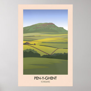Penn Y Ghent Yorkshire Dales Modern Resemalj Poster