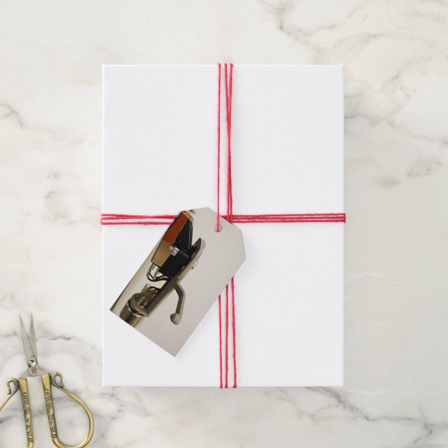 Penna - makrobild - presentetikett (Med Snöre)