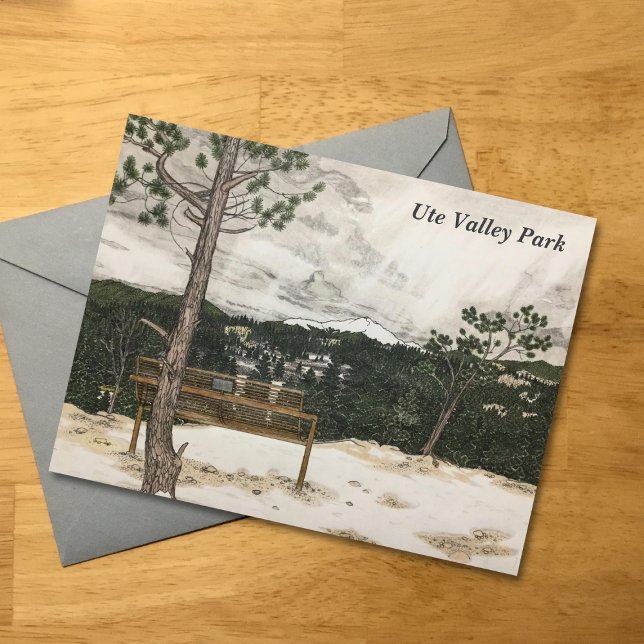 Penna och pennans koloradsberg liggande helg vykort (Skapare uppladdad)