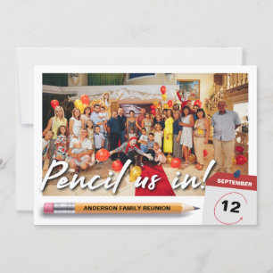 Penna oss i Unik Family Reunion-foto Spara Datumet