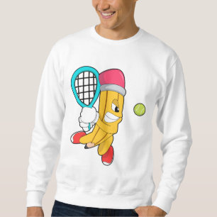 Penna på Tennis med Tennis racket Lång Ärmad Tröja