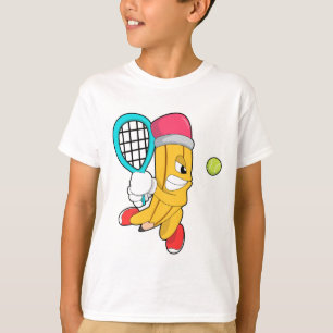 Penna på Tennis med Tennis racket T Shirt