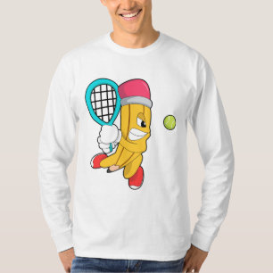Penna på Tennis med Tennis racket T Shirt