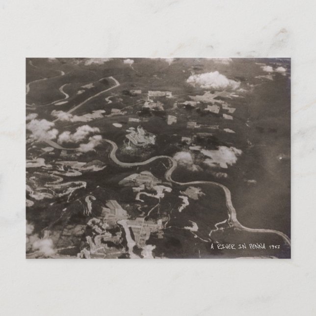 Penna River 1952 Vykort (Framsida)