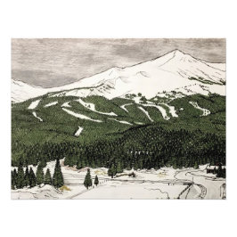 Penna Teckning i Breckenridge, CO Fototryck