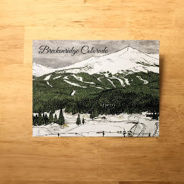 Penna Teckning i Breckenridge, CO-vykort Vykort