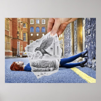 Penna Vs Camera - Kråka Poster