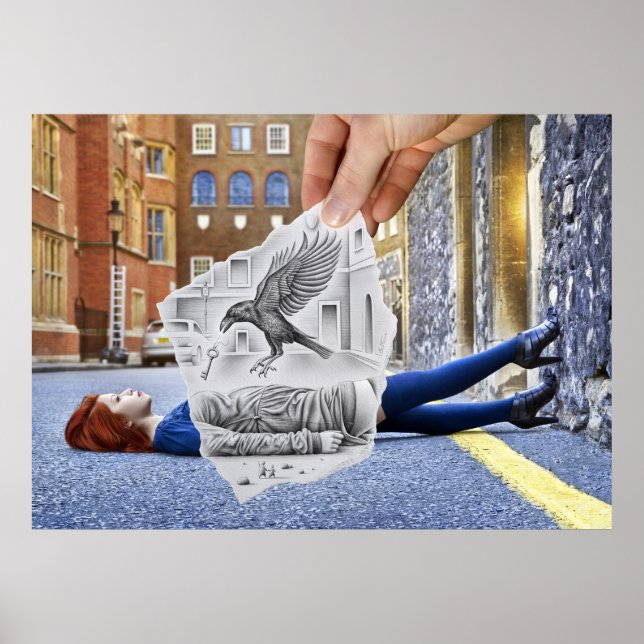 Penna Vs Camera - Kråka Poster (Framsidan)