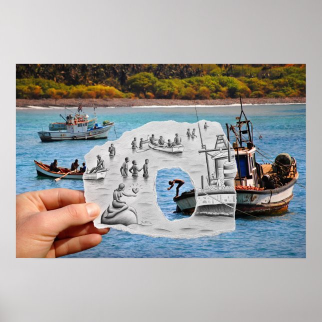 Penna Vs Camera - Sjöjungfru Poster (Framsidan)