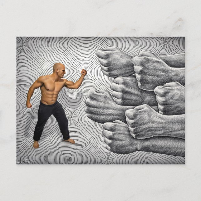 Penna Vs-kamera - Kamp och bestämning Vykort (Framsida)