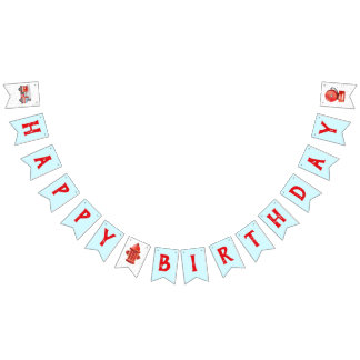 Pennant-banderoll för Födelsedagsfesten Fire Lastb Vimplar