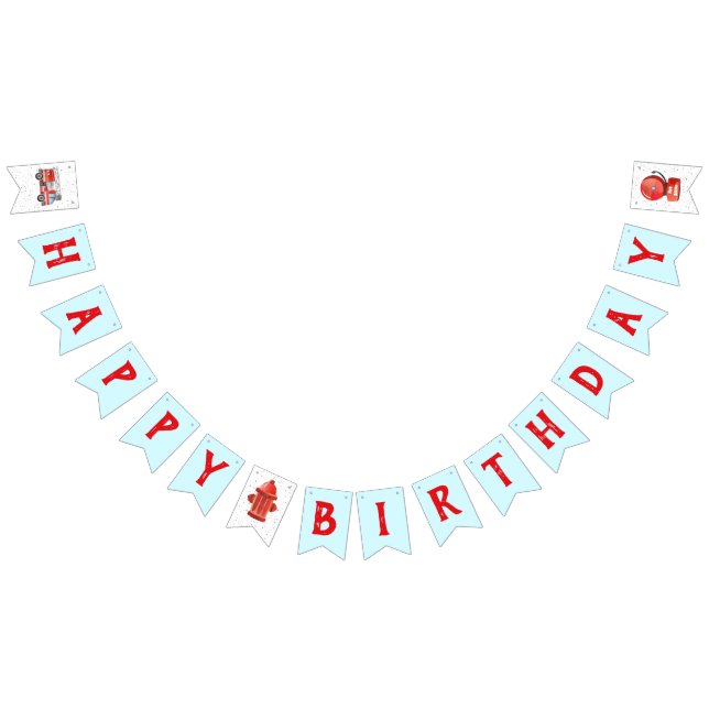 Pennant-banderoll för Födelsedagsfesten Fire Lastb Vimplar (Alla)