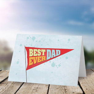 Pennant Fars dag Best Aldrig Pappa Kort