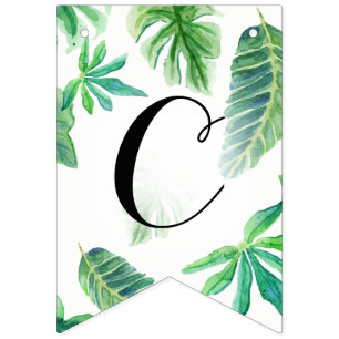 Pennant Grattis Bröllop Studenten Löv Vimplar