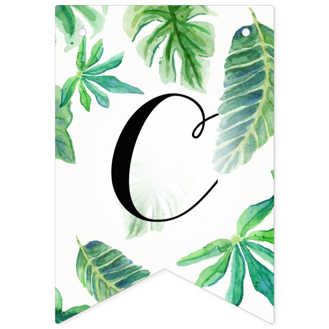 Pennant Grattis Bröllop Studenten Löv Vimplar (Första flaggan)