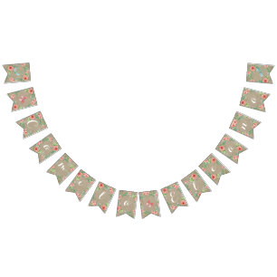 Pennant Ro Flicka Namn BOHO Nursery Room Vimplar