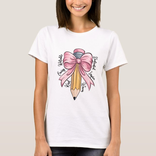 Pennanteckning för lärarbedömning t shirt (Framsida)
