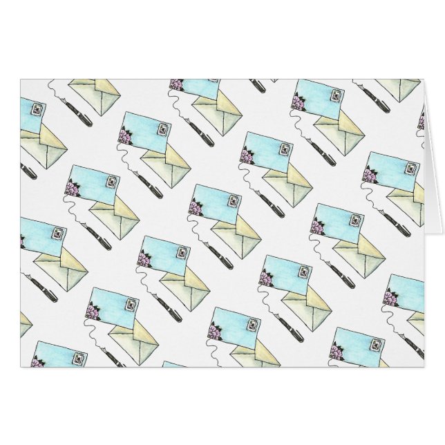 Pennanteckningskort Hälsningskort (Framsidan Horizontal)