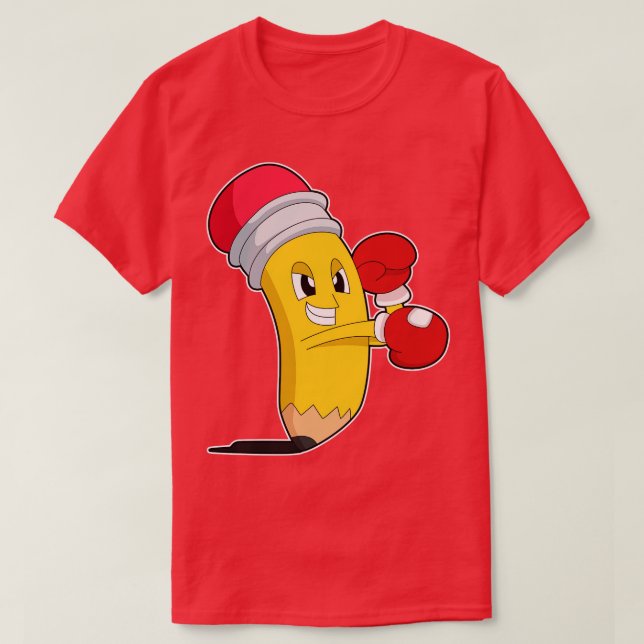 Pennboxerboxningshandskar T Shirt (Design framsida)