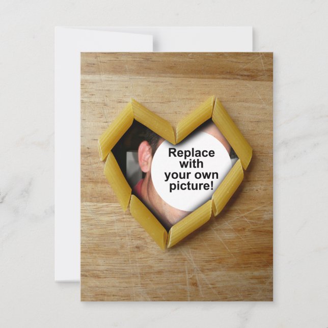 Penne Love Foto Mall Invitation (Framsida)