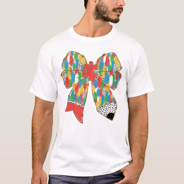 Pennfack för medvetenhet om autism t shirt (Framsida)