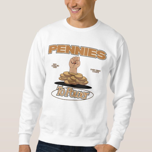 Pennier till Power™ First Charge Urban Empowerment Lång Ärmad Tröja (Framsida)