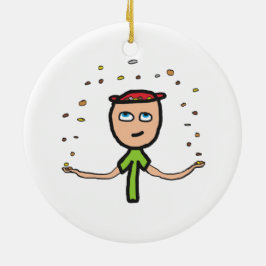 Pennies från himlen julgransprydnad keramik