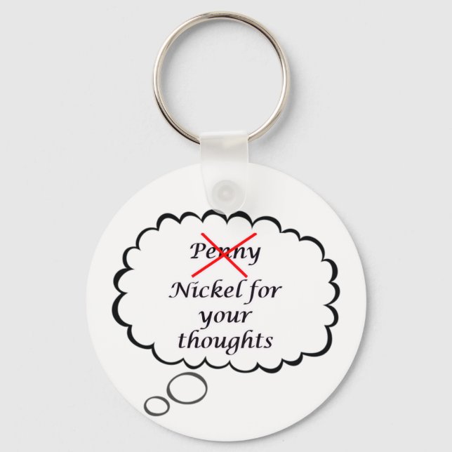 Pennies/Nickel Tanke Nyckelring (Framsida)