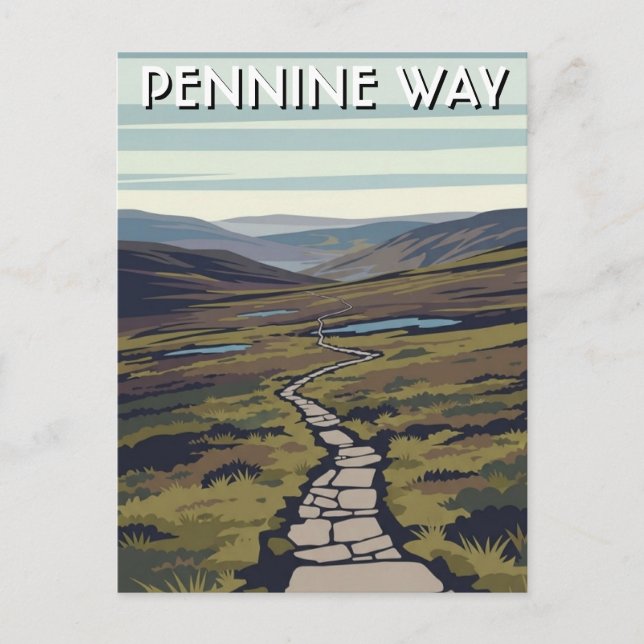 Pennine Way England Resa Vykort (Framsida)