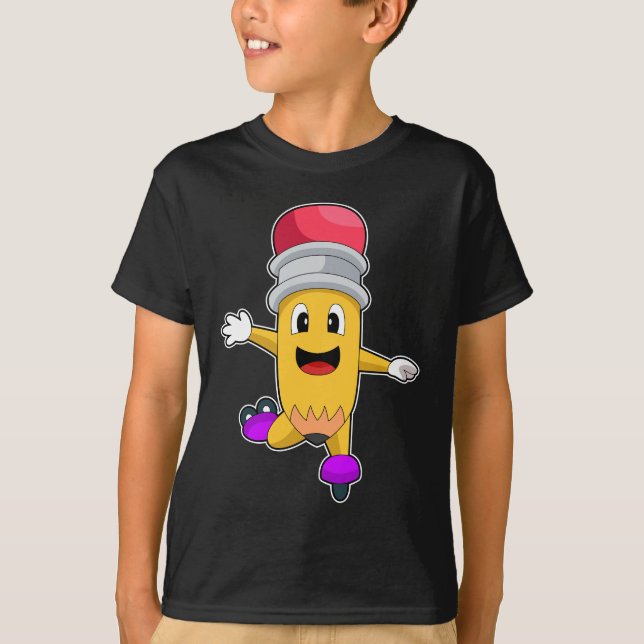 Penninfogade rullskridskor t shirt (Framsida)