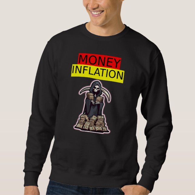Penninginflation Lång Ärmad Tröja (Framsida)