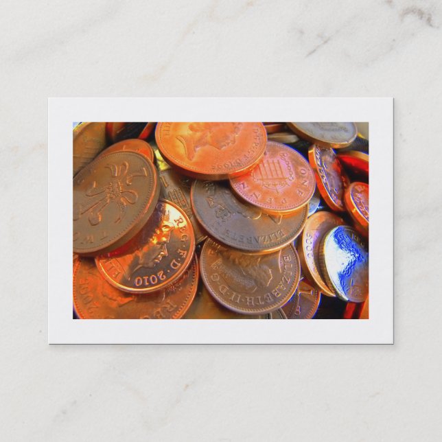 Penningmyntens Färg (vid gränsen) Visitkort (Framsida)