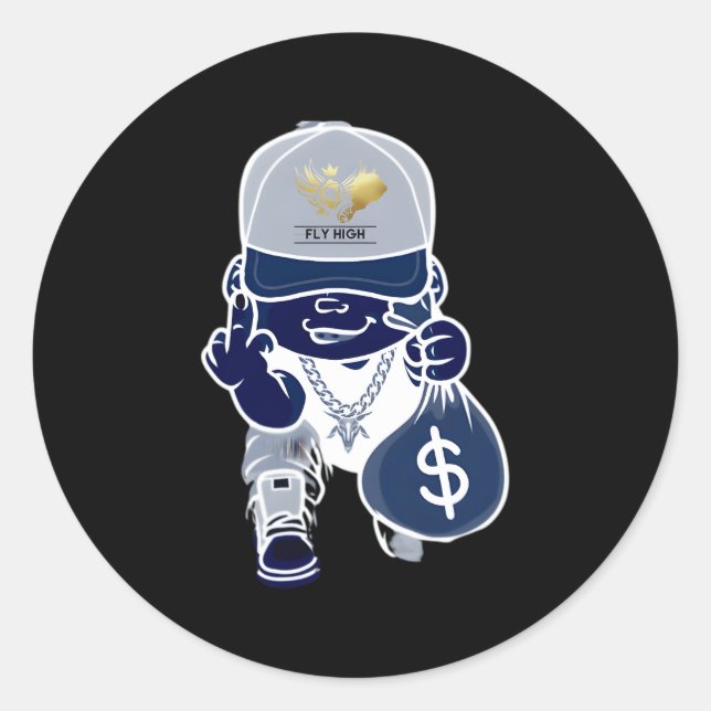 Penningpaket Runt Klistermärke (Framsida)