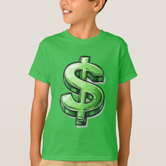 Penningrörelser: Fet dollartecken T-Shirt för hust