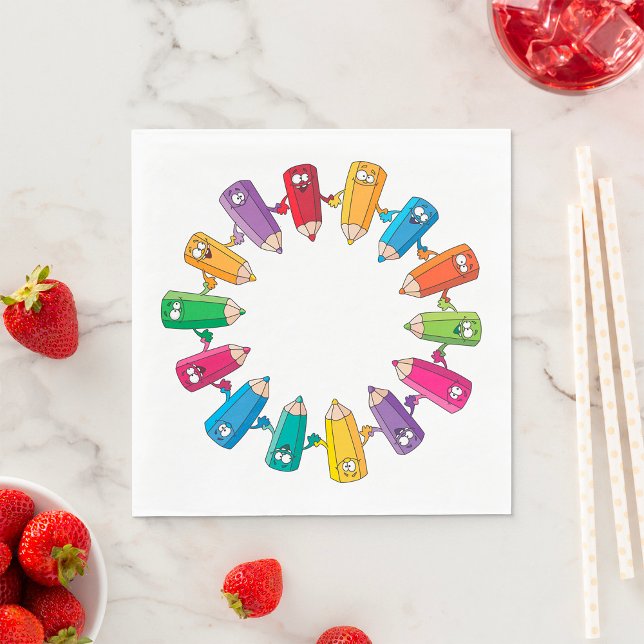 Pennornas cirkel pappersservett (Skapare uppladdad)