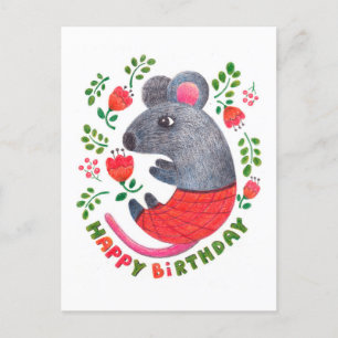 Pennritad mus helg vykort