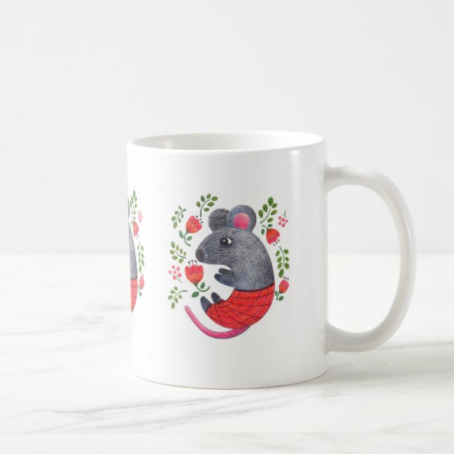 Pennritad mus kaffemugg (Höger)