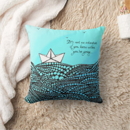 Pennritad Papper båt | Motivering Kudde